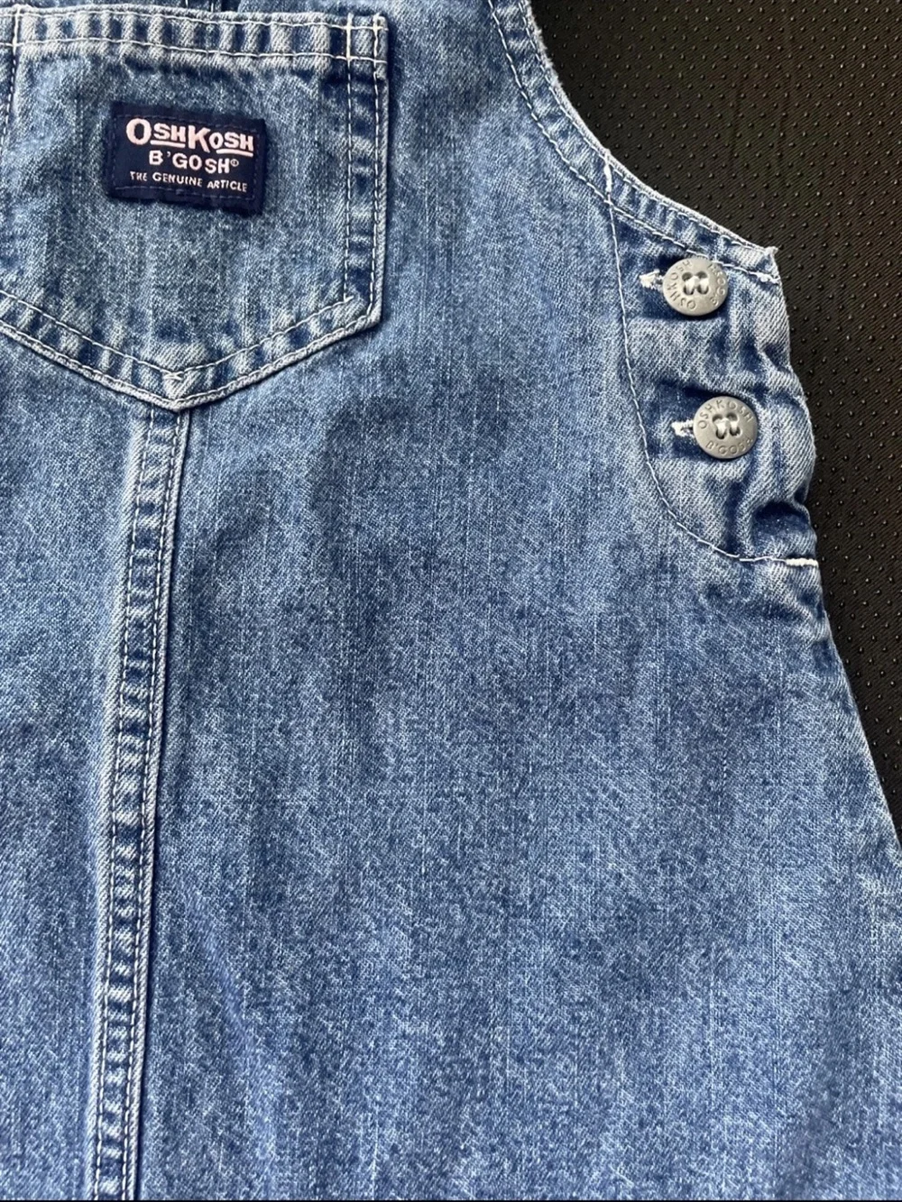 OshKosh B'gosh Light Blue Denim Pinafore Overall Dress